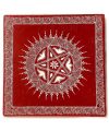 Hand-Painted Aipan Art Wooden Pooja Chowki