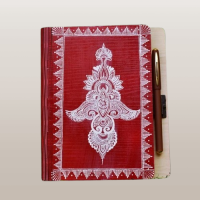 Hand-Painted Aipan Art Diary with Lock