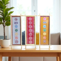 Aipan Art_Sacred Sapta Chakra Wall Hanging