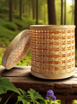 Bamboo Utility_Storage Basket (Medium)_22_20 (Rs500)
