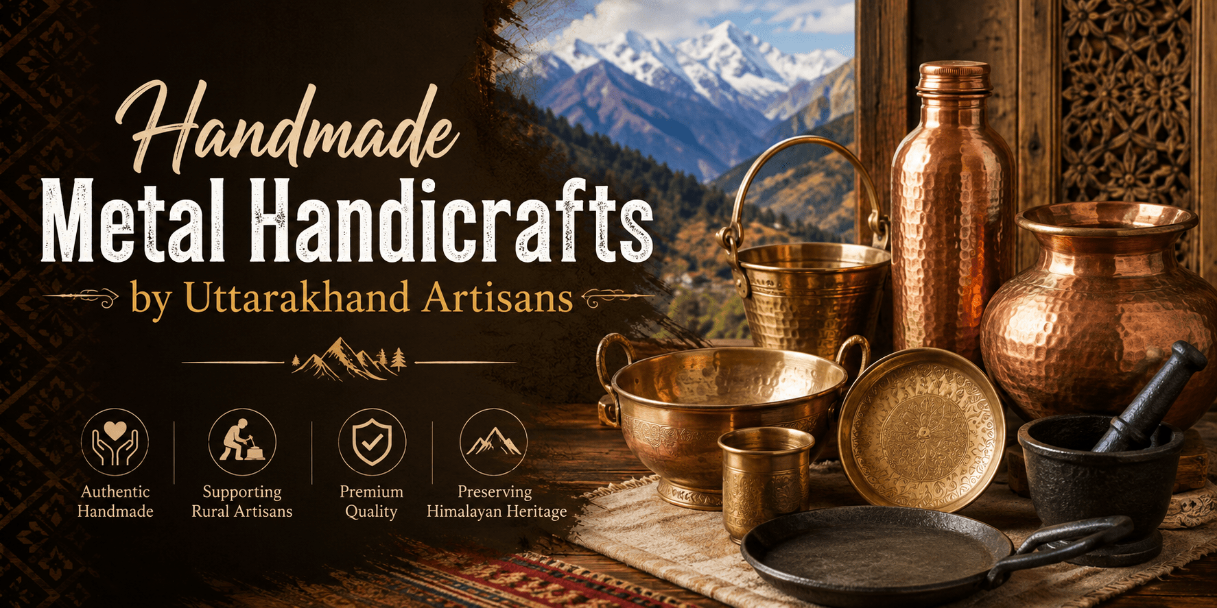 Handmade Metal Handicrafts by Uttarakhand Artisans